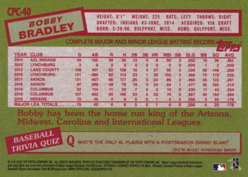 2020 Topps Update - 1985 Topps Baseball 35th Anniversary Chrome Silver Pack #CPC-40 Bobby Bradley Back