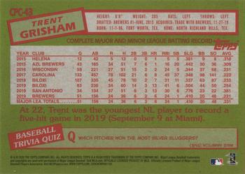 2020 Topps Update - 1985 Topps Baseball 35th Anniversary Chrome Silver Pack #CPC-43 Trent Grisham Back
