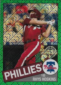 2020 Topps Update - 1985 Topps Baseball 35th Anniversary Chrome Silver Pack Green Refractor #CPC-4 Rhys Hoskins Front