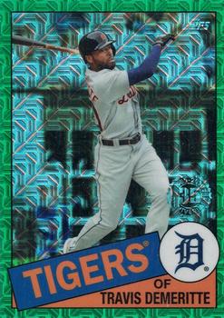 2020 Topps Update - 1985 Topps Baseball 35th Anniversary Chrome Silver Pack Green Refractor #CPC-5 Travis Demeritte Front