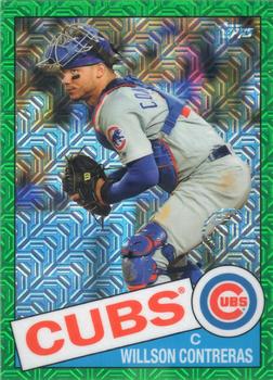 2020 Topps Update - 1985 Topps Baseball 35th Anniversary Chrome Silver Pack Green Refractor #CPC-13 Willson Contreras Front