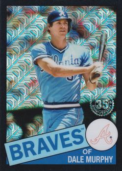 2020 Topps Update - 1985 Topps Baseball 35th Anniversary Chrome Silver Pack Black Refractor #CPC-44 Dale Murphy Front