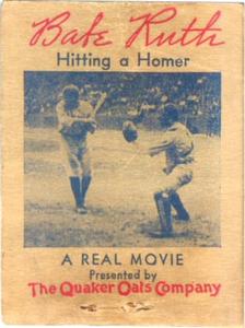 1934 Quaker Oats Babe Ruth Flip Movie #NNO Babe Ruth Front