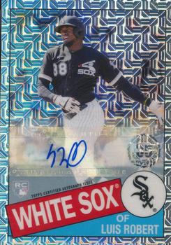 2020 Topps Update - 1985 Topps Baseball 35th Anniversary Chrome Silver Pack Autographs #CPC-9 Luis Robert Front