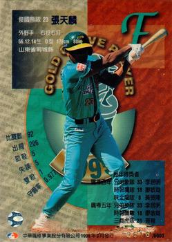1995 CPBL A-Plus Series - Gold Glove #NNO Tian-Lin Chang Back