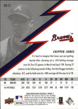 2009 Upper Deck - Stars of the Game #GG-CJ Chipper Jones Back