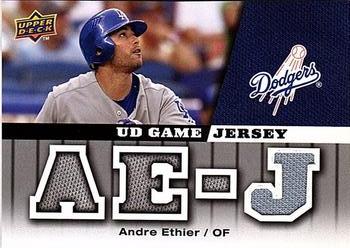 2009 Upper Deck - UD Game Jersey #GJ-AE Andre Ethier Front