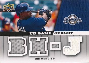 2009 Upper Deck - UD Game Jersey #GJ-BH Bill Hall Front