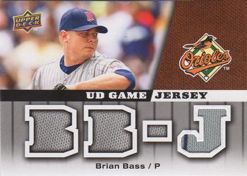 2009 Upper Deck - UD Game Jersey #GJ-BR Brian Bass Front