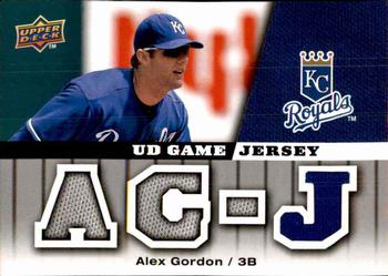 2009 Upper Deck - UD Game Jersey #GJ-GO Alex Gordon Front
