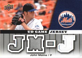 2009 Upper Deck - UD Game Jersey #GJ-JM John Maine Front
