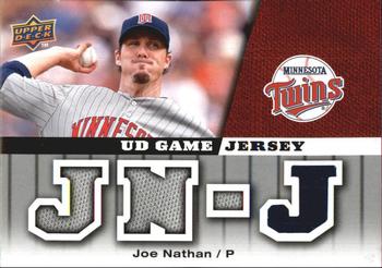2009 Upper Deck - UD Game Jersey #GJ-JN Joe Nathan Front