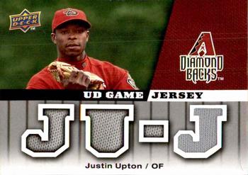 2009 Upper Deck - UD Game Jersey #GJ-JU Justin Upton Front
