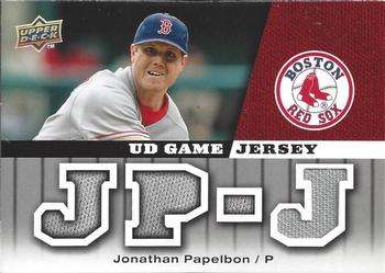 2009 Upper Deck - UD Game Jersey #GJ-PA Jonathan Papelbon Front
