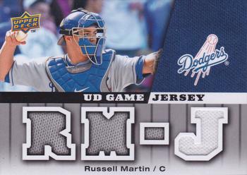 2009 Upper Deck - UD Game Jersey #GJ-RM Russell Martin Front