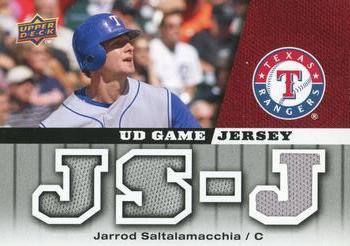 2009 Upper Deck - UD Game Jersey #GJ-SA Jarrod Saltalamacchia Front