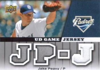 2009 Upper Deck - UD Game Jersey #GJ-JP Jake Peavy Front