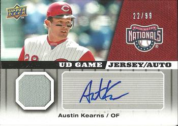 2009 Upper Deck - UD Game Jersey Autographs #GJ-AK Austin Kearns Front