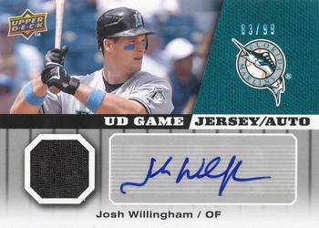 2009 Upper Deck - UD Game Jersey Autographs #GJ-JW Josh Willingham Front