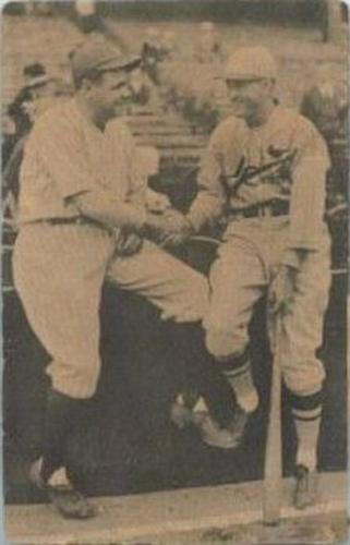 1927 Chocolate La Imperial #NNO Rogers Hornsby / Babe Ruth Front