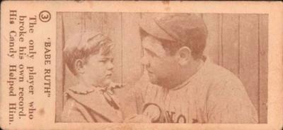 1928 George Ruth Candy #3 Babe Ruth Front