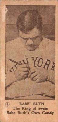 1928 George Ruth Candy #6 Babe Ruth Front