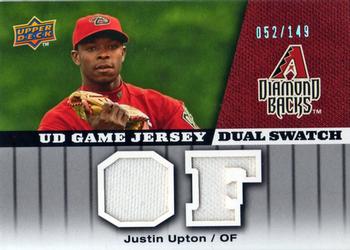 2009 Upper Deck - UD Game Jersey Dual #GJ-JU Justin Upton Front