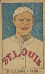 1921 Strip Cards (W9316) #8 George Sisler Front