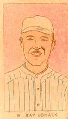 1921 Strip Cards (W9316) #9 Ray Schalk Front
