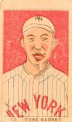 1921 Strip Cards (W9316) #10 Jesse Barnes Front