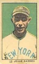 1921 Strip Cards (W521) #13 Jesse Barnes Front