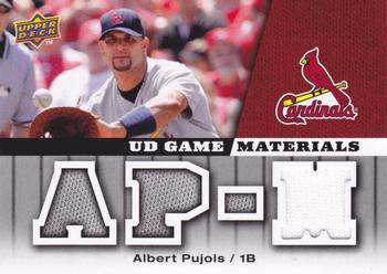 2009 Upper Deck - UD Game Materials #GM-AP Albert Pujols Front
