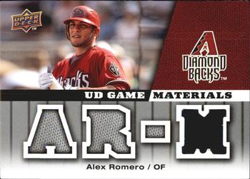 2009 Upper Deck - UD Game Materials #GM-AR Alex Romero Front