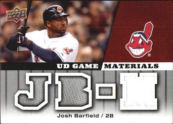 2009 Upper Deck - UD Game Materials #GM-BA Josh Barfield Front