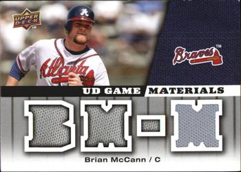 2009 Upper Deck - UD Game Materials #GM-BM Brian McCann Front