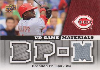 2009 Upper Deck - UD Game Materials #GM-BP Brandon Phillips Front