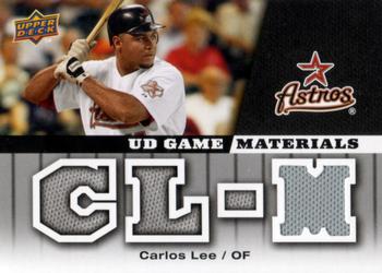 2009 Upper Deck - UD Game Materials #GM-CL Carlos Lee Front