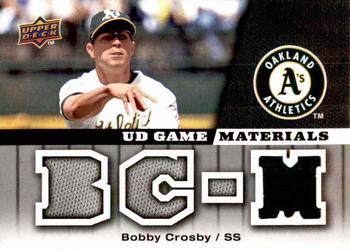 2009 Upper Deck - UD Game Materials #GM-CR Bobby Crosby Front
