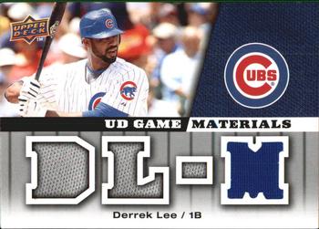2009 Upper Deck - UD Game Materials #GM-DL Derrek Lee Front