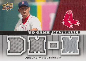 2009 Upper Deck - UD Game Materials #GM-DM Daisuke Matsuzaka Front