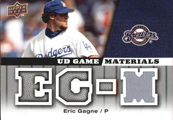 2009 Upper Deck - UD Game Materials #GM-EG Eric Gagne Front