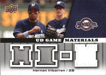2009 Upper Deck - UD Game Materials #GM-HI Hernan Iribarren Front