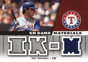 2009 Upper Deck - UD Game Materials #GM-IK Ian Kinsler Front