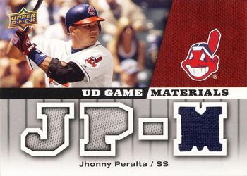 2009 Upper Deck - UD Game Materials #GM-JP Jhonny Peralta Front