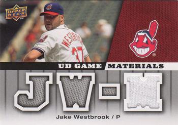 2009 Upper Deck - UD Game Materials #GM-JW Jake Westbrook Front