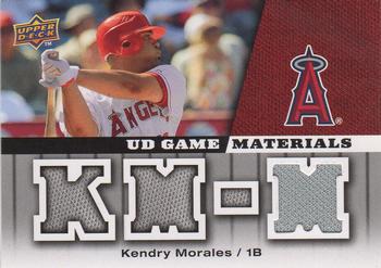 2009 Upper Deck - UD Game Materials #GM-KM Kendry Morales Front