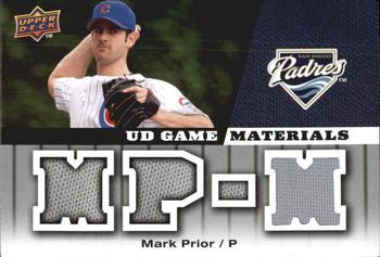 2009 Upper Deck - UD Game Materials #GM-MP Mark Prior Front
