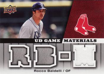 2009 Upper Deck - UD Game Materials #GM-RB Rocco Baldelli Front