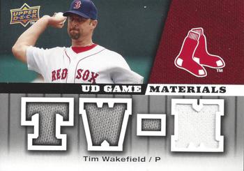2009 Upper Deck - UD Game Materials #GM-TW Tim Wakefield Front
