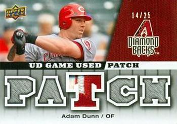 2009 Upper Deck - UD Game Patch #GJ-AD Adam Dunn Front